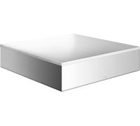 hansgrohe AXOR Suite lavabo à poser, rectangulaire, 400x400mm, avec cadre métal, sans trop-plein, SOLIDSurface, 42003000, Couleur: chrome
