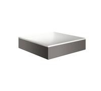 hansgrohe AXOR Suite lavabo à poser, rectangulaire, 400x400mm, avec cadre métal, sans trop-plein, SOLIDSurface, 42003340, Couleur: Chrome noir brossé