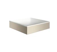 hansgrohe AXOR Suite lavabo à poser, rectangulaire, 400x400mm, avec cadre métal, sans trop-plein, SOLIDSurface, 42003820, Couleur: Nickel brossé