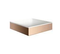 hansgrohe AXOR Suite lavabo à poser, rectangulaire, 400x400mm, avec cadre métal, sans trop-plein, SOLIDSurface, 42003300, Couleur: Rouge poli or