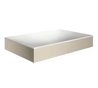 hansgrohe AXOR Suite lavabo à poser, rectangulaire, 600x600mm, avec cadre métal, sans trop-plein, SOLIDSurface, 42004820, Couleur: Nickel brossé