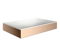 hansgrohe AXOR Suite lavabo à poser, rectangulaire, 600x600mm, avec cadre métal, sans trop-plein, SOLIDSurface, 42004300, Couleur: Rouge poli or