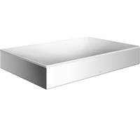 hansgrohe AXOR Suite lavabo à poser, rectangulaire, 600x600mm, avec cadre métal, sans trop-plein, SOLIDSurface, 42004000, Couleur: chrome