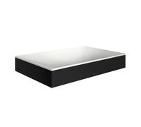 hansgrohe AXOR Suite lavabo à poser, rectangulaire, 600x600mm, avec cadre métal, sans trop-plein, SOLIDSurface, 42004670, Couleur: noir mat