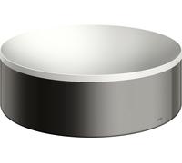 hansgrohe AXOR Suite lavabo à poser, rond, D 300mm, avec cadre métal, sans trop-plein, SOLIDSurface, 42000330, Couleur: Chrome noir poli