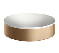 hansgrohe AXOR Suite lavabo à poser, rond, D 400mm, avec cadre métal, sans trop-plein, SOLIDSurface, 42001140, Couleur: Bronze brossé
