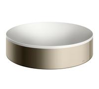 hansgrohe AXOR Suite lavabo à poser, rond, D 400mm, avec cadre métal, sans trop-plein, SOLIDSurface, 42001830, Couleur: Nickel poli