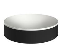 hansgrohe AXOR Suite lavabo à poser, rond, D 400mm, avec cadre métal, sans trop-plein, SOLIDSurface, 42001670, Couleur: noir mat