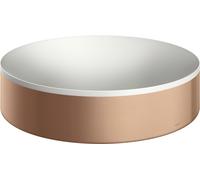 hansgrohe AXOR Suite lavabo à poser, rond, D 400mm, avec cadre métal, sans trop-plein, SOLIDSurface, 42001310, Couleur: Or rouge brossé