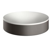 hansgrohe AXOR Suite lavabo à poser, rond, D 400mm, avec cadre métal, sans trop-plein, SOLIDSurface, 42001340, Couleur: Chrome noir brossé