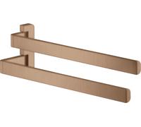 Hansgrohe Porte-serviettes Axor Universal 42821310 409 mm 2 bras pivotant Or rouge brossé