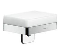 Hansgrohe Distributeur de savon Axor Universal 42819000 mural avec étagère verre chrome