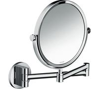 hansgrohe AXOR UNIVERSAL Circular miroir de rasage, grossissement 1,7 fois, pivotant, inclinable, 42849000, Couleur: chrome