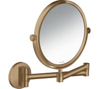 hansgrohe AXOR UNIVERSAL Circular miroir de rasage, grossissement 1,7 fois, pivotant, inclinable, 42849140, Couleur: Bronze brossé