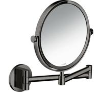 hansgrohe AXOR UNIVERSAL Circular miroir de rasage, grossissement 1,7 fois, pivotant, inclinable, 42849330, Couleur: Chrome noir poli