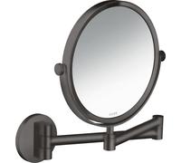 hansgrohe AXOR UNIVERSAL Circular miroir de rasage, grossissement 1,7 fois, pivotant, inclinable, 42849340, Couleur: Chrome noir brossé