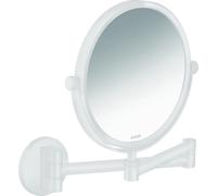 hansgrohe AXOR UNIVERSAL Circular miroir de rasage, grossissement 1,7 fois, pivotant, inclinable, 42849700, Couleur: Blanc Mat