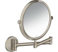 hansgrohe AXOR UNIVERSAL Circular miroir de rasage, grossissement 1,7 fois, pivotant, inclinable, 42849820, Couleur: Nickel brossé