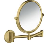 hansgrohe AXOR UNIVERSAL Circular miroir de rasage, grossissement 1,7 fois, pivotant, inclinable, 42849950, Couleur: laiton brossé