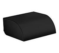 hansgrohe AXOR UNIVERSAL Circular Support de papier toilette avec couvercle, 42858670, Couleur: noir mat