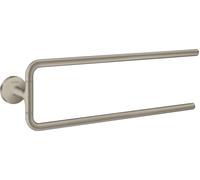 Axor Universal Circular - Porte-serviettes double, nickel brossé 42822820
