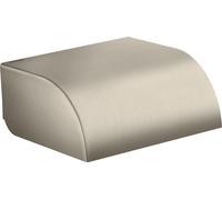 Hansgrohe Axor Porte-papier toilette Universal Circular 42858820 nickel brossé avec couvercle