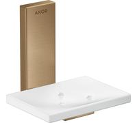 hansgrohe AXOR UNIVERSAL Porte-savon rectangulaire, métal, tablette verre, 42605140