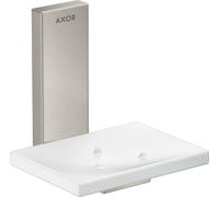 hansgrohe AXOR UNIVERSAL Porte-savon rectangulaire, métal, tablette verre, 42605800