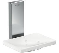 hansgrohe AXOR UNIVERSAL Porte-savon rectangulaire, métal, tablette verre, 42605830