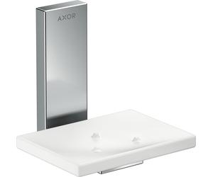 hansgrohe AXOR UNIVERSAL Porte-savon rectangulaire, métal, tablette verre, 42605830