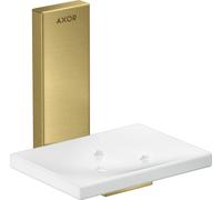 hansgrohe AXOR UNIVERSAL Porte-savon rectangulaire, métal, tablette verre, 42605950