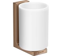 hansgrohe AXOR UNIVERSAL Rectangular godet à dents, métal, verre blanc, 42604300