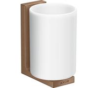 hansgrohe AXOR UNIVERSAL Rectangular godet à dents, métal, verre blanc, 42604310