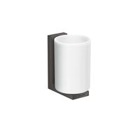 hansgrohe Axor coupelle à dents 42604340 verre, montage mural, chrome noir brossé