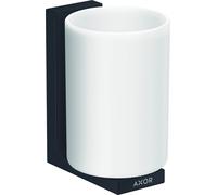 hansgrohe Axor coupelle à dents 42604670 verre, montage mural, noir mat
