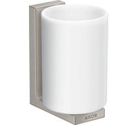 hansgrohe AXOR UNIVERSAL Rectangular godet à dents, métal, verre blanc, 42604800