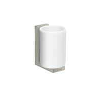 hansgrohe AXOR UNIVERSAL Rectangular godet à dents, métal, verre blanc, 42604800