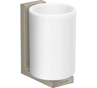 hansgrohe AXOR UNIVERSAL Rectangular godet à dents, métal, verre blanc, 42604820