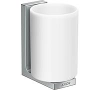 hansgrohe AXOR UNIVERSAL Rectangular godet à dents, métal, verre blanc, 42604830