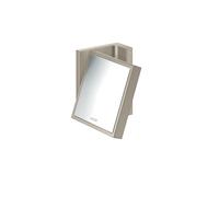 hansgrohe AXOR UNIVERSAL Rectangular Miroir de rasage, grossissement 1,7x, inclinable, cadre métal, 42649820, Couleur: Nickel brossé
