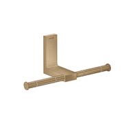 hansgrohe AXOR UNIVERSAL Rectangular support papier toilette, métal, double, 42657140, Couleur: Bronze brossé
