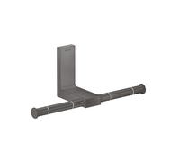 hansgrohe AXOR UNIVERSAL Rectangular support papier toilette, métal, double, 42657340, Couleur: Chrome noir brossé