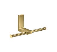 hansgrohe AXOR UNIVERSAL Rectangular support papier toilette, métal, double, 42657990, Couleur: Optique en or poli