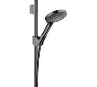 hansgrohe AXOR Uno² ensemble de douche avec douchette à main Raindance Select S 120 3jet, 27987330, Couleur: Chrome noir poli