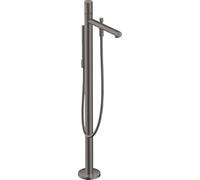 hansgrohe Axor Uno set de finition 45416340 mitigeur bain, sur pied, avec poignée zéro, chrome noir brossé