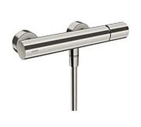 hansgrohe AXOR Uno Mitigeur monocommande de douche pour montage en saillie Zerogriff, 1 consommateur, 45600800, Couleur: Acier inoxydable Optic
