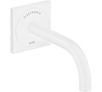 hansgrohe AXOR Uno Mitigeur de lavabo, électronique, encastré, saillie 165mm, alimentation secteur, 38119700, Couleur: Blanc mat