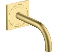 hansgrohe AXOR Uno Mitigeur de lavabo, électronique, encastré, saillie 165mm, alimentation secteur, 38119950, Couleur: laiton brossé