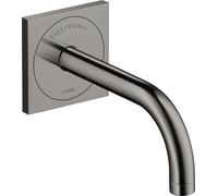 hansgrohe AXOR Uno Mitigeur de lavabo, électronique, encastré, saillie 165mm, alimentation secteur, 38119330, Couleur: Chrome noir poli