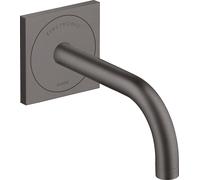 hansgrohe AXOR Uno Mitigeur de lavabo, électronique, encastré, saillie 165mm, alimentation secteur, 38119340, Couleur: Chrome noir brossé